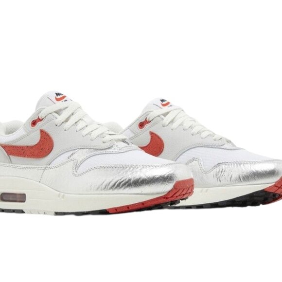 Nike Air Max 1 Premium \'Hot Sauce\' Chile Red/Metallic Mens Shoes HF7746 100 NEW main image 5